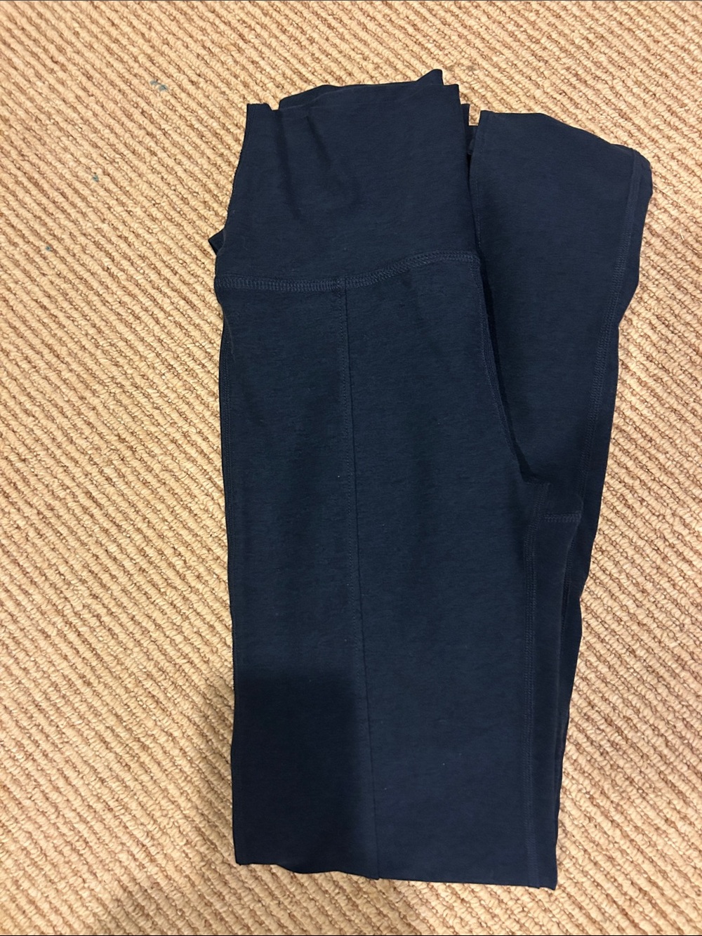 Beyond Yoga Straight Leg Pants in Heathered Navy-New